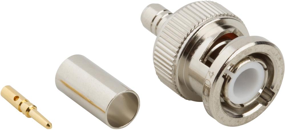 Amphenol RF-031-326 RF-Steckverbinder Conn BNC 0Hz to 4GHz 50Ohm Crimp ST Cable Mount PL Gold