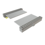Cable Assembly 0.152m 28AWG 1mm 30 to 30 POS IDC Connector to IDC Connector F-M TIGER EYE™ Clamshell