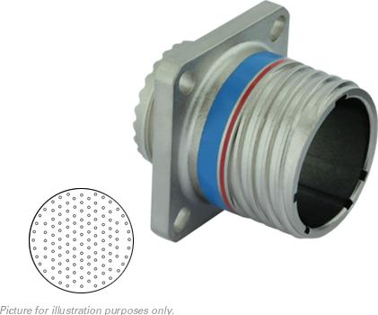 SOURIAU-D38999/20MJ35PN-LC Steckverbinder, rund Conn Circular PIN 128 POS Crimp ST Flange Mount 128 Terminal 1 Port