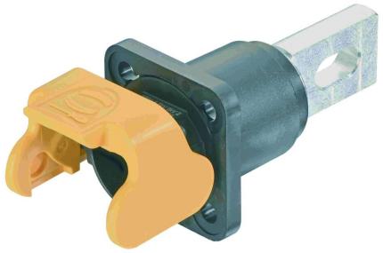 HARTING-09930011323 Schrumpfbalgenadapter Backshell, Bulkhead Mounted Housing, Single Locking Lever Polyamide Black Han® S