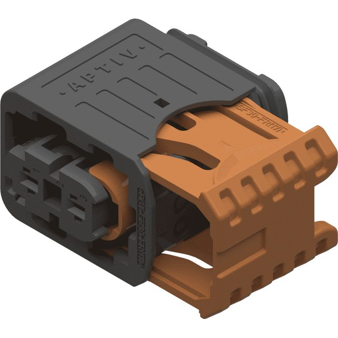 Delphi-33253266 Einzeladersteckverbinder, Gehäuse Conn Housing F 2 POS Crimp ST Cable Mount Black