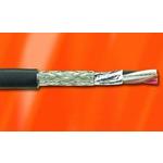 Alpha Wire-M8708040 BK002 Kabel, Mehrleiter Shielded Multi-Conductor Cable Tape Polyvinyl Chloride/Nylon 8Conductors 18AWG 12.24mm 600VAC Black 152.4m Spool