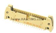 HARTING-09195167924 Steckverbinderleisten und Leiterplattenbuchsen Conn Shrouded Header (4 Sides) HDR 16 POS 2.54mm Solder ST Top Entry Thru-Hole Carton