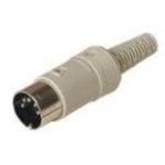 Belden-MAS 50 S GREY Steckverbinder, rund Conn DIN Connector M 5 POS Solder ST Cable Mount 5 Terminal 1 Port