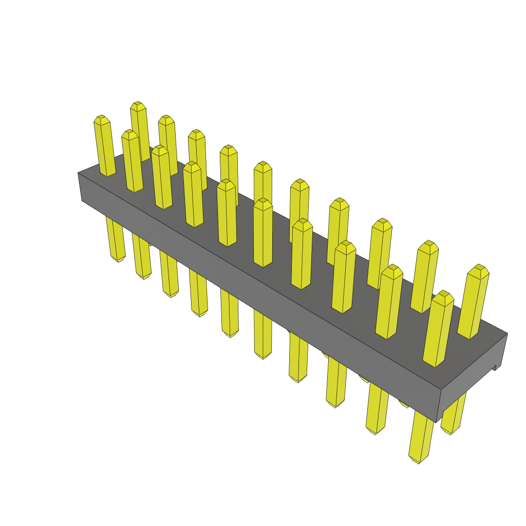 Samtec-MTMM-110-03-G-D-110 Steckverbinderleisten und Leiterplattenbuchsen Conn Unshrouded Header HDR 20 POS 2mm Solder ST Top Entry Thru-Hole Bulk