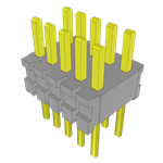 Conn Unshrouded Header HDR 10 POS 1.27mm Solder ST Top Entry Thru-Hole Bulk