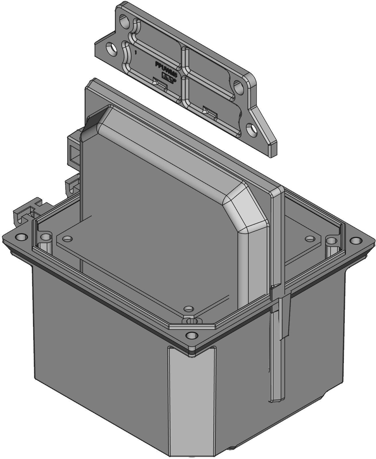 Hammond Manufacturing-PCJ664CCNLF 箱、罩及架 Light Gray Polycarbonate Wall Mount Box