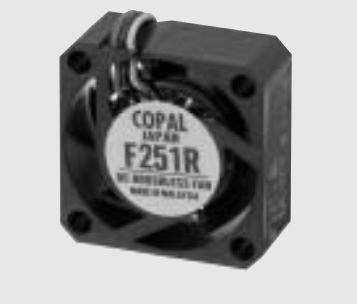 NIDEC Copal Electronics-F251RF-05LLB Gebläse und Lüfter DC Fan Ball-Sleeve Bearing 5V 0.05A 6500RPM 1.41CFM 11dB Flange Mount