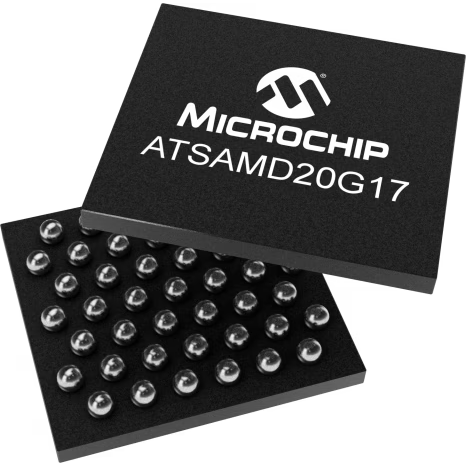 Microchip Technology-ATSAMD20G17A-UUT Microcontrollers - MCUs MCU 32-bit ARM Cortex M0+ RISC 128KB Flash 3.3V 45-Pin WLCSP T/R