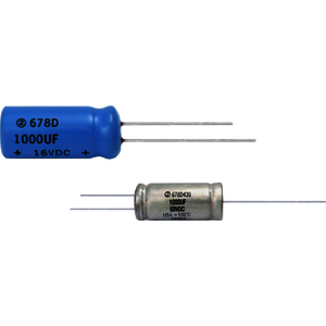 Vishay-678D337M016CD3D Capacitor Aluminum Electrolytic Cap Aluminum Lytic 330uF 16V 20% (10 X 16mm) Radial 5mm 0.00037 Ohm 0.52A 3000h 105°C Bulk