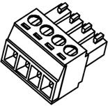 Molex-0395105009 Steckverbinder, Klemmenblöcke Conn Eurostyle Block F 9 POS 3.81mm Screw RA Cable Mount 8A/Contact Eurostyle™
