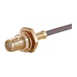 Conn SMA 18GHz 50Ohm Crimp ST Cable Mount RCP Gold Over Nickel Single