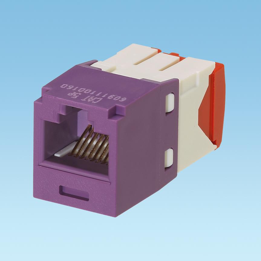 Panduit-CJ5E88TGVL Steckverbinder, Telefon und Telekommunikation Conn RJ-45 F 8 POS Crimp ST Cable Mount 8 Terminal 1 Port Cat 5e