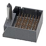 Conn Backplane HDR 96 POS 1.9mm Press Fit ST Thru-Hole Impact™ Tray
