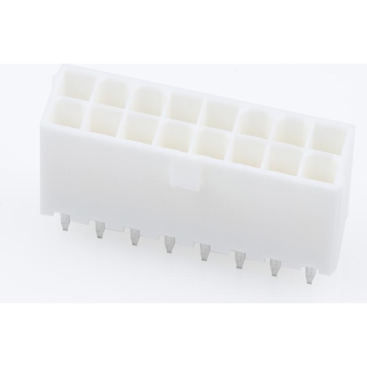 Molex-0039310168 Piastre connettori e prese PCB Conn Wire to Board HDR 16Power POS 4.2mm Solder ST Top Entry Thru-Hole Mini-Fit Jr Bag