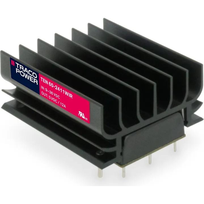 TRACO Electronic AG-TEN 60-2423WIR DC/DC-Wandler und Spannungsreglermodul Module DC-DC 24VIN 2-OUT -15V/15V 2A/2A 60W 8-Pin