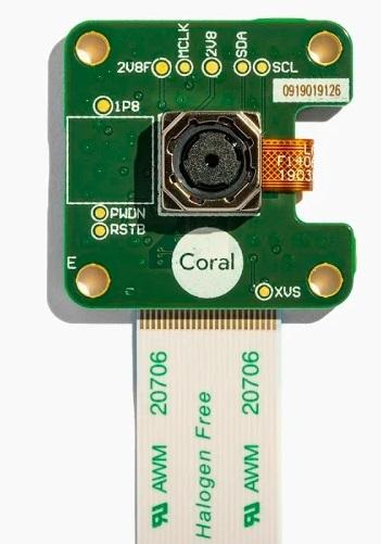 Google LLC-G840-00180-01 | Coral Camera 传感器开发电路板和套件 5MP camera designed for use with the Coral Dev Board, providing input for computer vision use cases.  The camera attaches to the Coral Dev Board’s MIPI CSI interface with a 24-pin FFC.