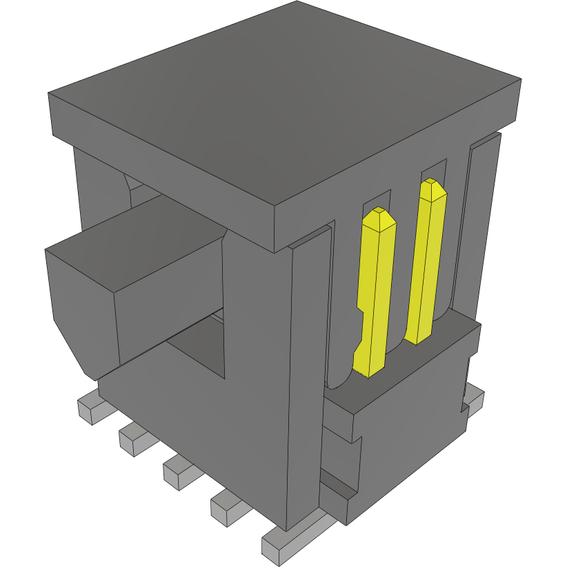 Samtec-FTSH-105-01-L-DV-K-A-P-TR Steckverbinderleisten und Leiterplattenbuchsen Conn Shrouded Header (2 Sides) HDR 10 POS 1.27mm Solder ST Top Entry SMD TIGER CLAW™ T/R