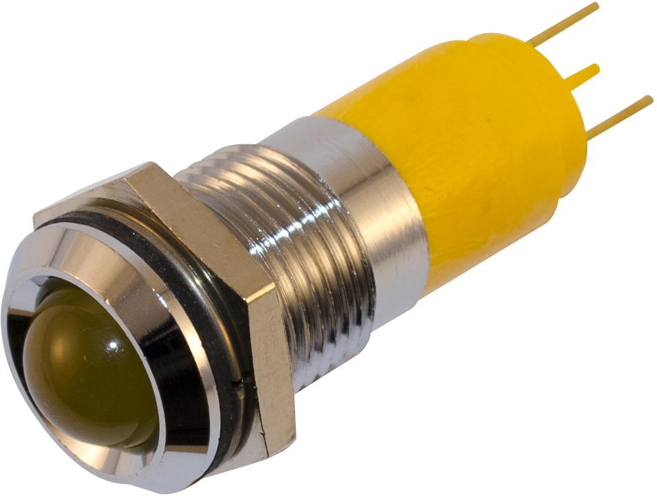 Wamco, Inc-WL-19210252 Panel Mount Indicators LED Panel Mount Indicator Uni-Color Yellow 80mcd 2-Pin