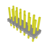 Conn Unshrouded Header HDR 14 POS 2.54mm Solder ST Top Entry Thru-Hole Bulk