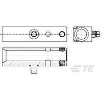 TE Connectivity-1394864-1 Accessoires de câble Cable Accessories Guide Zinc Alloy