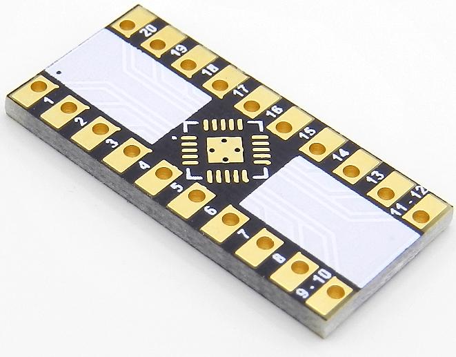 IC Breakout, LLC-ICB00250 Kit e strumenti di sviluppo QFN-20 Breakout Board (4 x 4 mm, 0.5 mm)