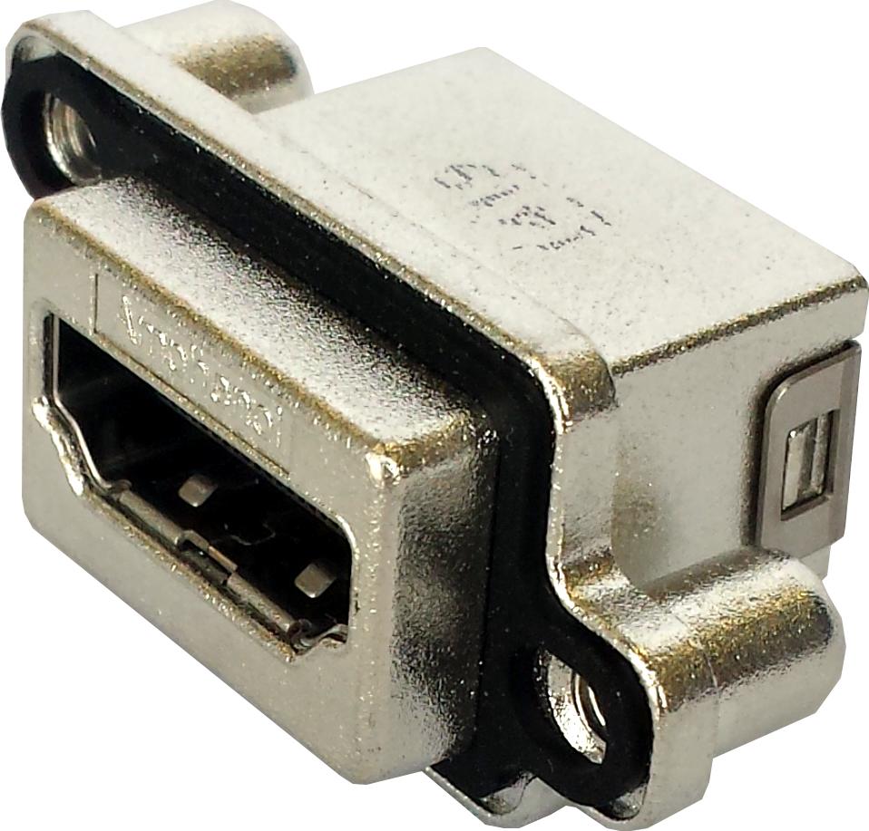 Amphenol Communications Solutions-MHDRA311M01 Conector de audio y video Conn HDMI Type A RCP 19 POS Solder RA Thru-Hole 19 Terminal 1 Port