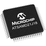 Microchip Technology-ATSAMD21J18A-AFT Microcontrollers - MCUs MCU 32-bit ARM Cortex M0+ RISC 256KB Flash 3.3V 64-Pin TQFP T/R