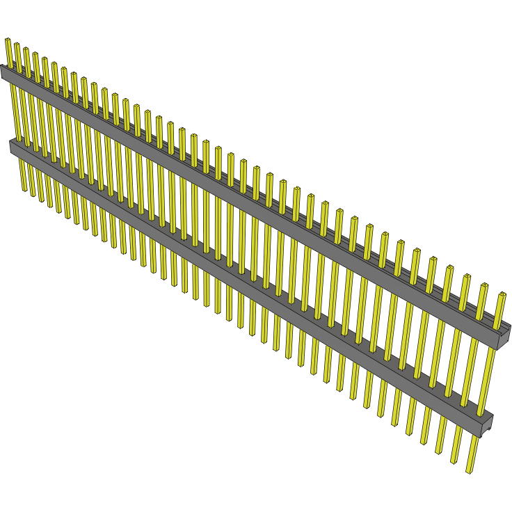 Samtec-EW-40-13-L-S-700 Connector Headers and PCB Receptacles Conn Board Stacker HDR 40 POS 2.54mm Solder ST Top Entry Thru-Hole Bulk