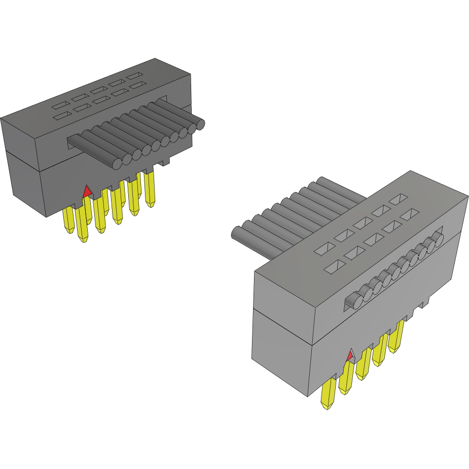 Samtec-FFMD-05-D-02.75-01 扁平/带状电缆组件 Cable Assembly Flat Ribbon 0.069m 30AWG IDC Connector to IDC Connector 10 to 10 POS PL-PL IDT-IDT Bulk