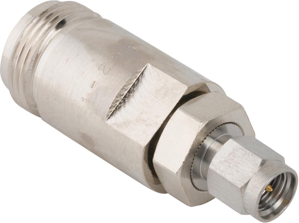 Amphenol RF-901-293 Conector RF Conn Type N-SMA Adapter 0Hz to 11GHz 50Ohm ST F/PL Gold