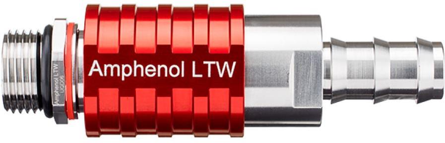 Amphenol-SQD06-SBDN-PAFM-RD001 Accesorios de administración térmica Thrml Mgmt Access Liquid Cooling Socket Red Staniless Steel