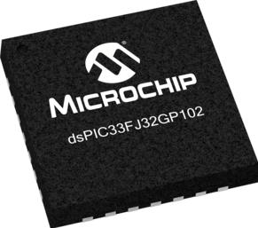 Microchip Technology-DSPIC33FJ32GP102T-I/ML Microcontrollers - MCUs MCU 16-bit dsPIC RISC 32KB Flash 2.5V/3.3V 28-Pin QFN EP T/R
