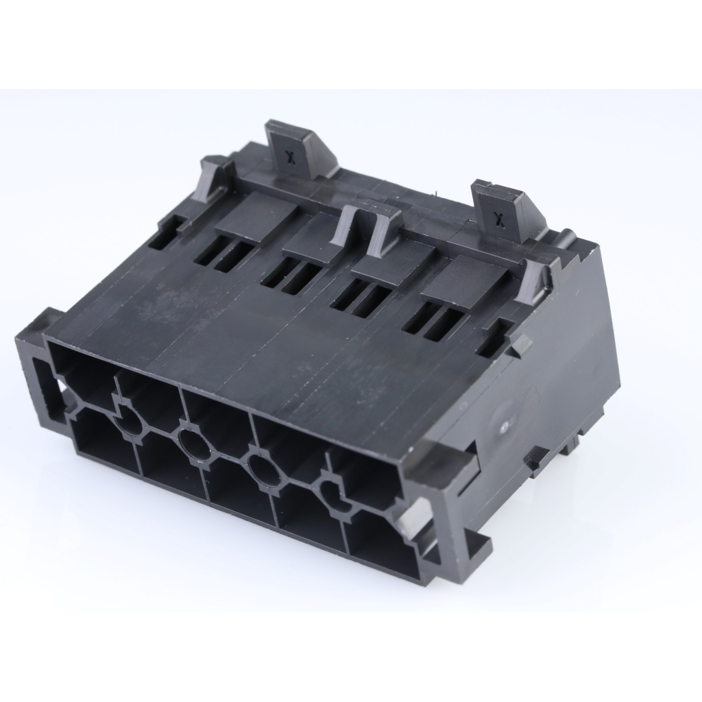 Molex-0439382103 Custodia filo connettore dedicato Conn Housing PL 10Power POS 10mm Crimp ST Cable Mount Black Mini-Fit Sr™ Bag