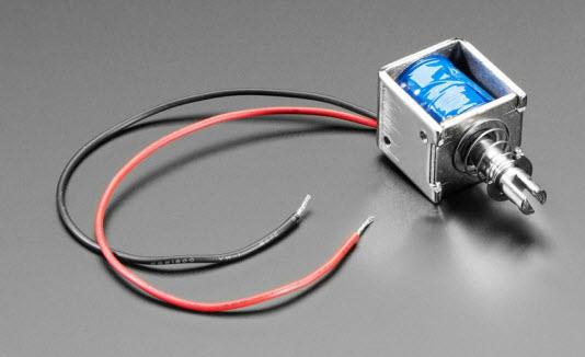 Adafruit Industries-3992 Solenoids Medium Push-Pull Solenoid - 5V or 6V