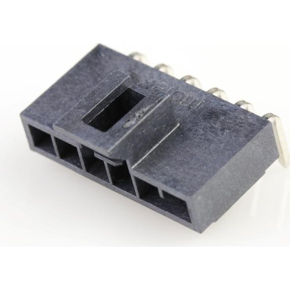 Molex-1053131506 连接器插头及 PCB 插座 Conn Wire to Board HDR 6Power POS 2.5mm Solder RA Side Entry Thru-Hole T/R