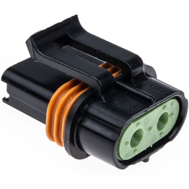 Aptiv-12066681 Connector Discrete Wire Housing Conn Housing F 2 POS Crimp ST Cable Mount Black