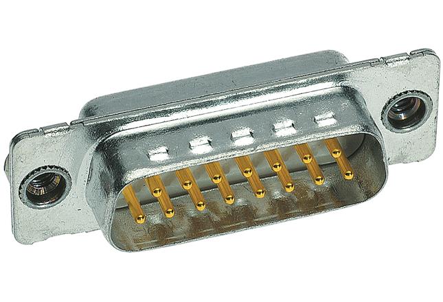 HARTING-09641217217 Steckverbinder, D-Sub Conn D-Sub M 9 POS Solder Cup ST Panel Mount 9 Terminal 1 Port
