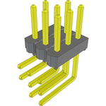 Conn Unshrouded Header HDR 9 POS 2.54mm Solder RA Side Entry Thru-Hole Bulk
