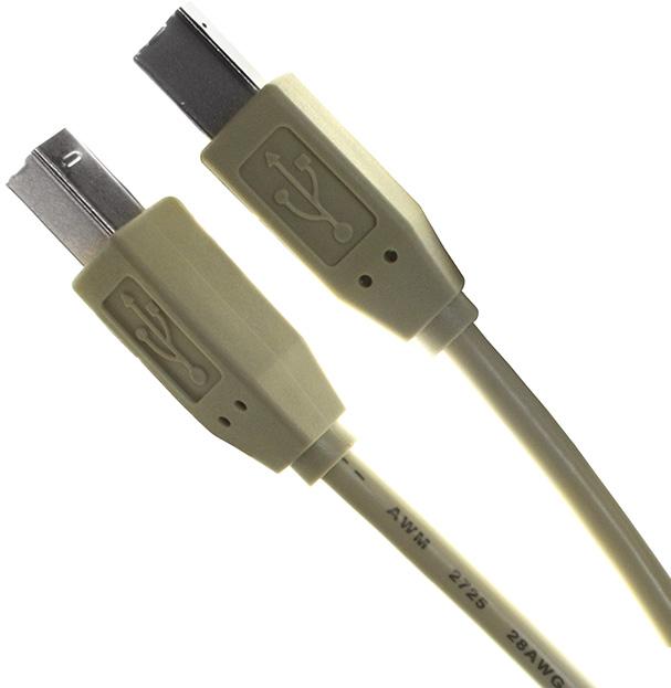 CnC Tech, LLC-102-1040-BE-00200 USB Kabelbaugruppen Cable Assembly USB 2m USB Type B to USB Type B 4 to 4 POS M-M 24AWG/28AWG
