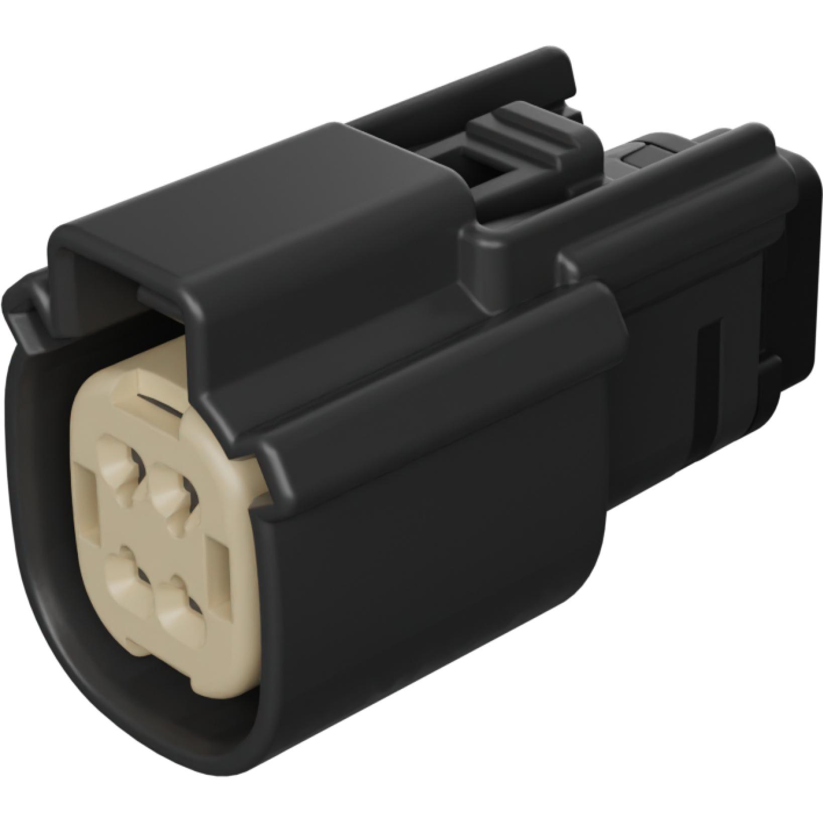 Molex-33472-4103 分立接线罩连接器 Conn Housing RCP 4Power POS 3.5mm Crimp ST Cable Mount Gray Carton