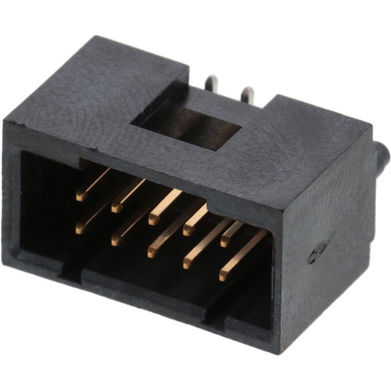 Molex-713492037 Steckverbinderleisten und Leiterplattenbuchsen Conn Shrouded Header (4 Sides) HDR 10 POS 2.54mm Solder ST SMD C-Grid Tube