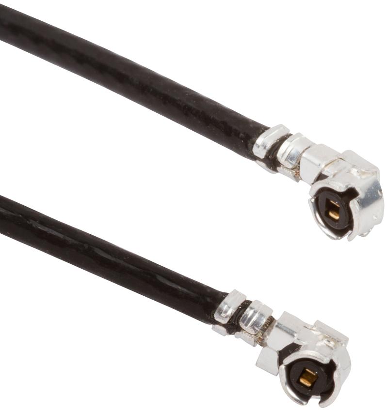 Amphenol RF-A-1PA-137-850B2 Kabelbaugruppen Koaxial AMC Right Angle Plug to AMC Right Angle Plug on 1.37 mm Micro-cable 850 mm