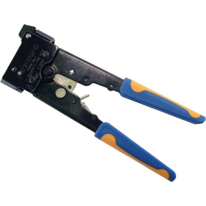 TE Connectivity-3-231652-0 Crimpers Application Tooling, Modular Plug Hand Crimping Tool with CAT 5e,Die Only, MP-5E Plugs, White Dot