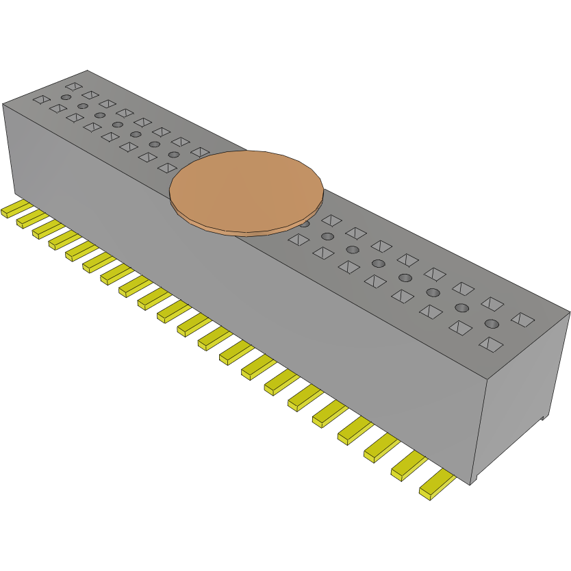 Samtec-CLE-121-01-G-DV-A-K-TR Connector Headers and PCB Receptacles Conn Socket Strip SKT 42 POS 0.8mm Solder ST SMD T/R