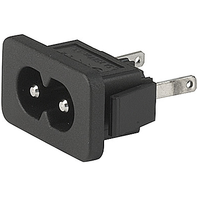 SCHURTER-6163.0016 Steckverbinder Cable Assembly Inlet PIN 2 POS Solder Lug ST Panel Mount 2 Terminal 1 Port Box