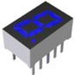 Rohm-LA-301BB Pantallas LED segmentadas Displays Module 1DIGIT 8LED Blue CA 10-Pin DIP Module Film