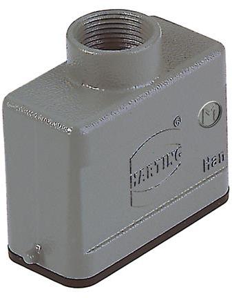 HARTING-19200101440 Schrumpfbalgenadapter Hood 180° 10A Shell Size Powder Die Cast Aluminum Single Lock