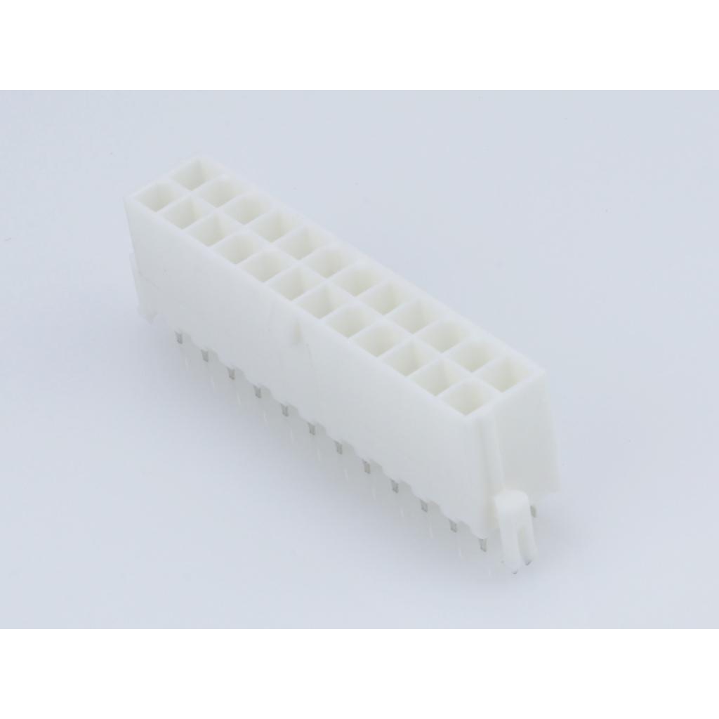 Molex-39299247 连接器插头及 PCB 插座 Conn Wire to Board HDR 24Power POS 4.2mm Solder ST Top Entry Thru-Hole Mini-Fit Jr Tray