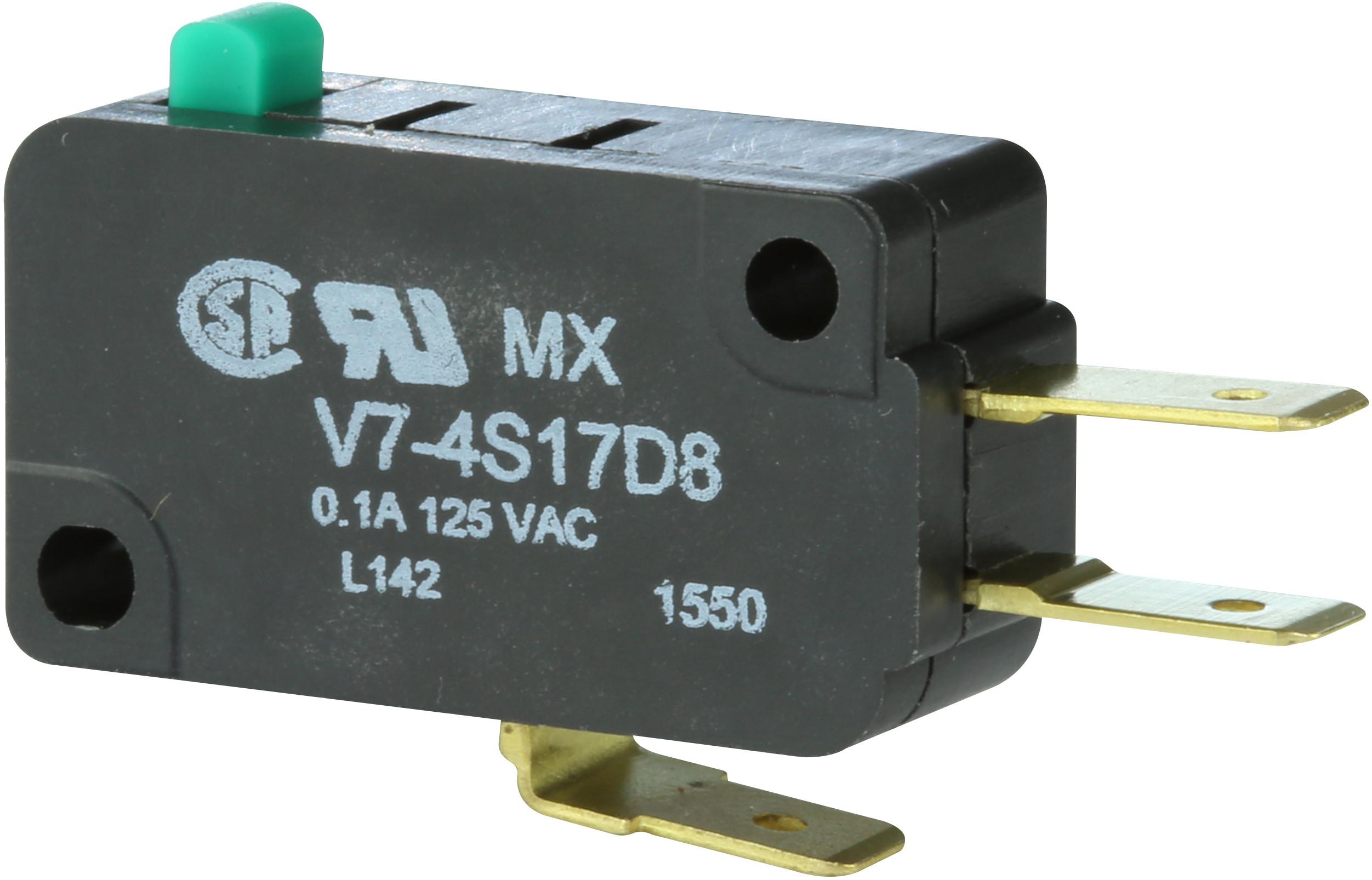 Honeywell-V7-4S17D8 Azione interruttore Switch Snap Action N.O./N.C. SPDT Plunger 0.1A 250VAC 0.25N Screw Mount Quick Connect